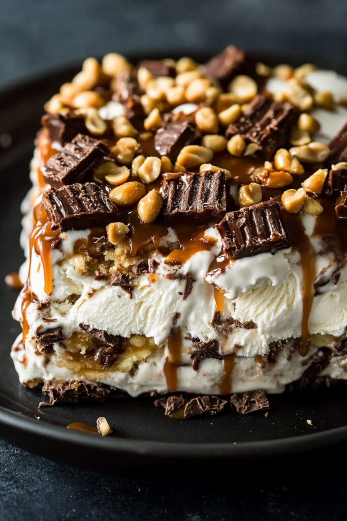 Snickers Ice Cream Cake