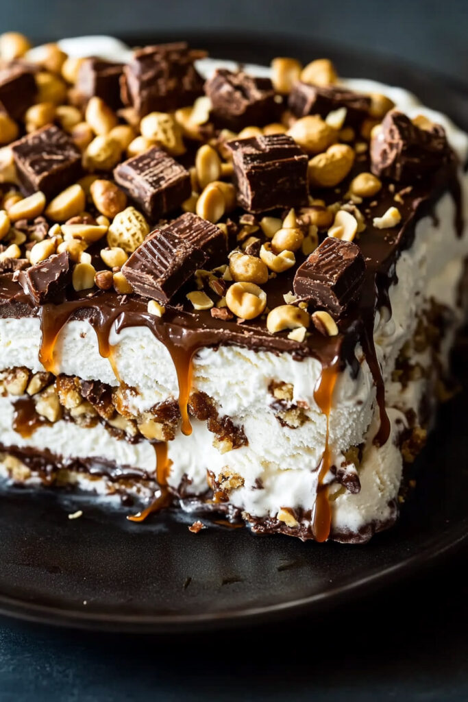 Snickers Ice Cream Cake Recipe