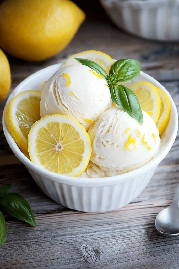 Storage the No Churn Lemon Ice Cream