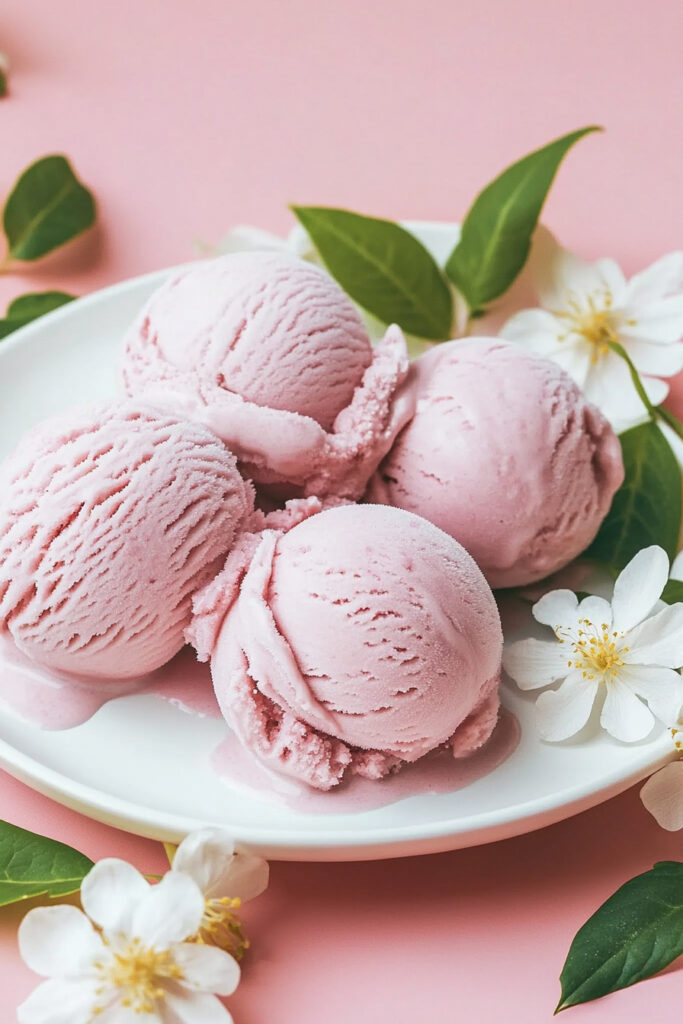 Strawberry Vanilla Custard Ice Cream