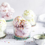 Strawberry & Vanilla Ice Cream Delight with Funfetti Sprinkles