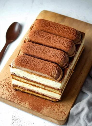 Tiramisu Ice Cream Layer Cake