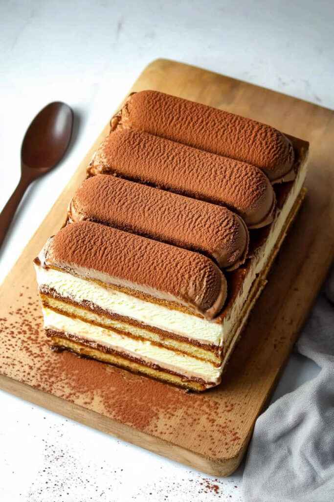 Tiramisu Ice Cream Layer Cake