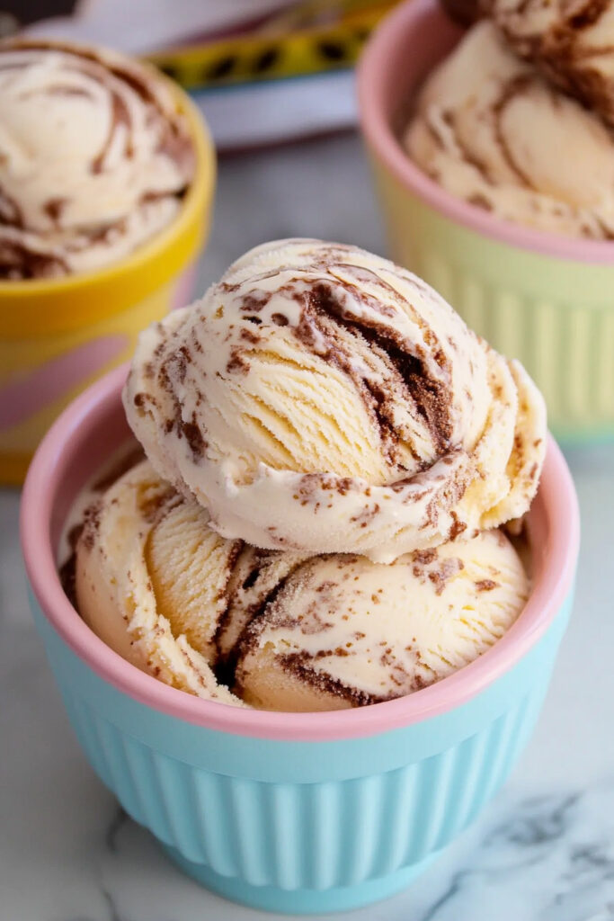 Tiramisu Ice Cream with Mocha Ripple