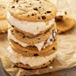 Vanilla Ice Cream Sandwiches with Chocolate Chip