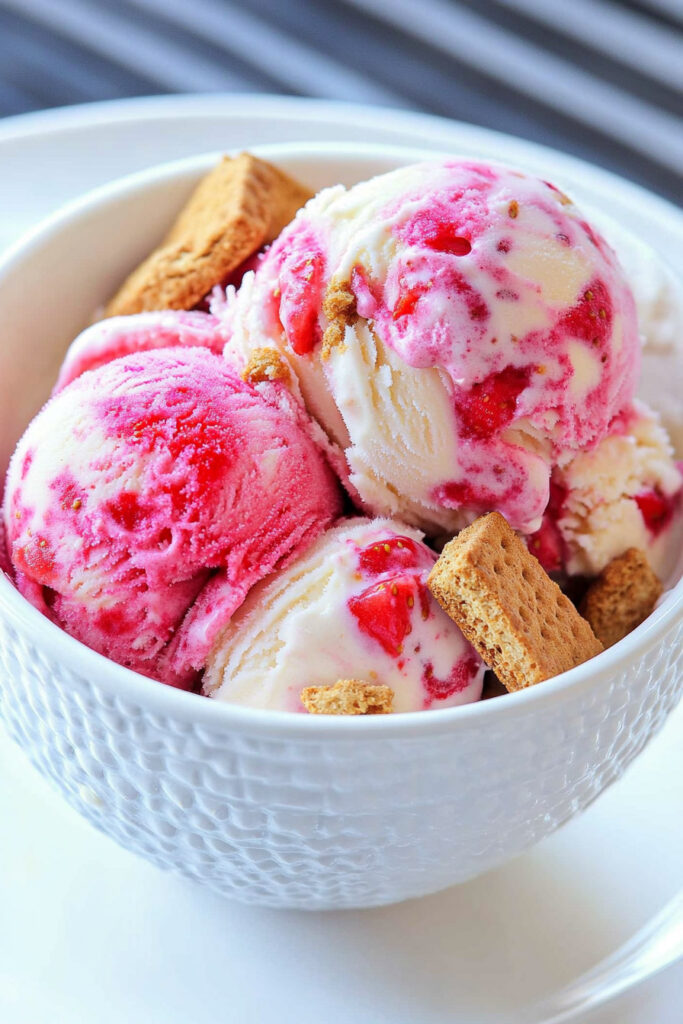 Variations Cuisinart Strawberry Cheesecake Ice Cream