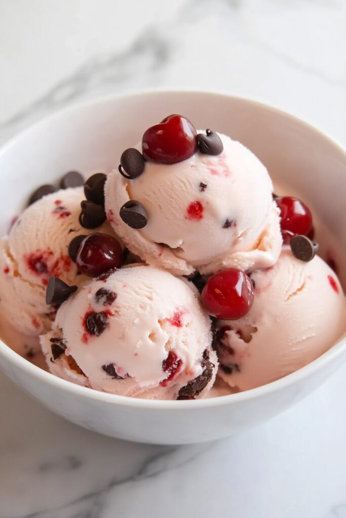 Variations Ninja Creami Boozy Cherry Garcia Ice Cream