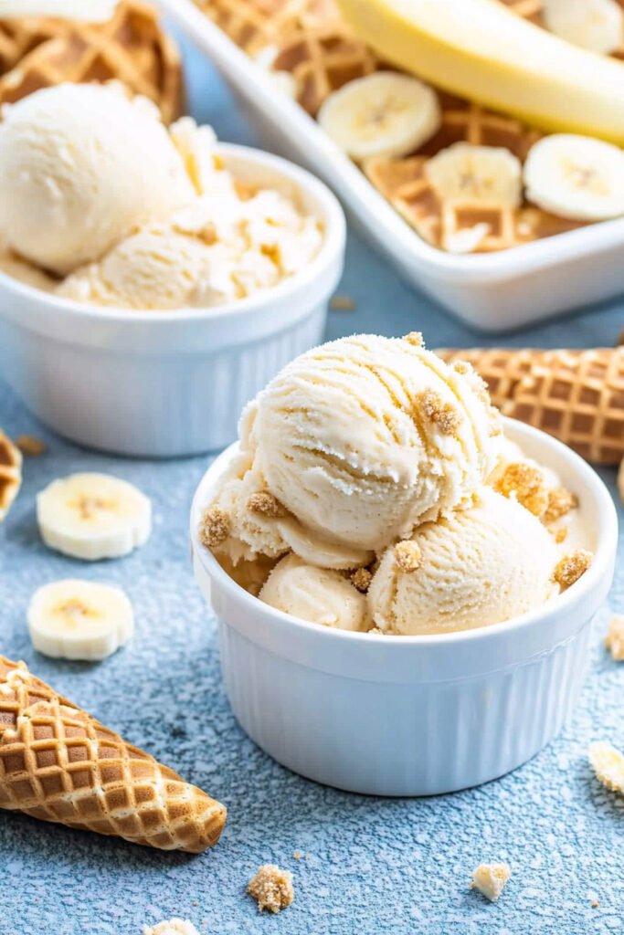 Variations No Churn Banana Ice Cream