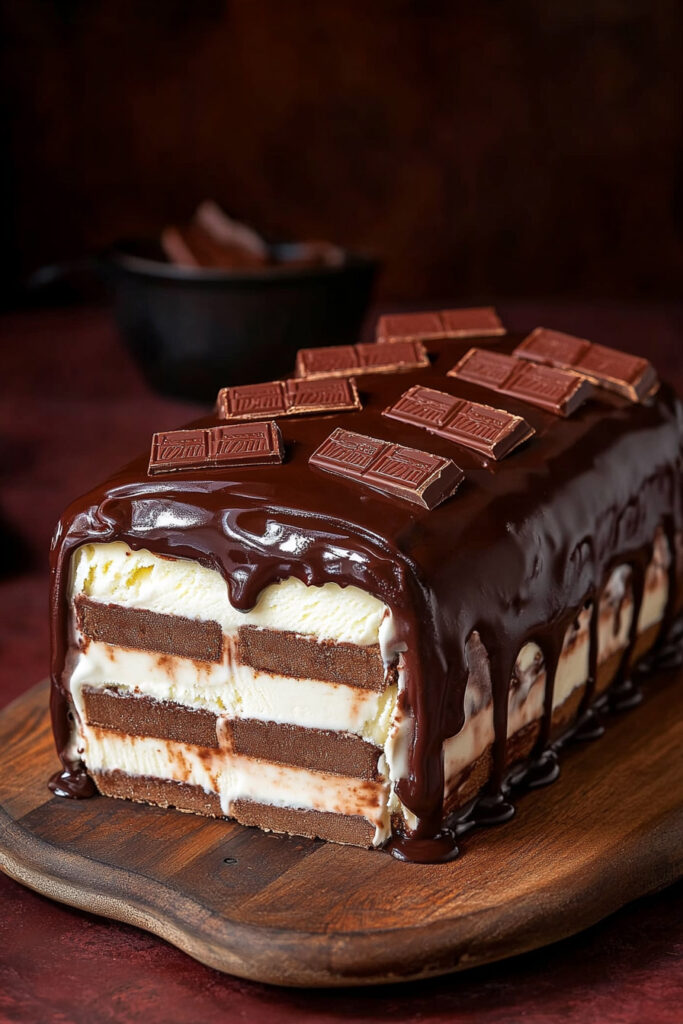 KitKat Ice Cream Cake