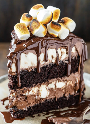 S'mores Ice Cream Cake