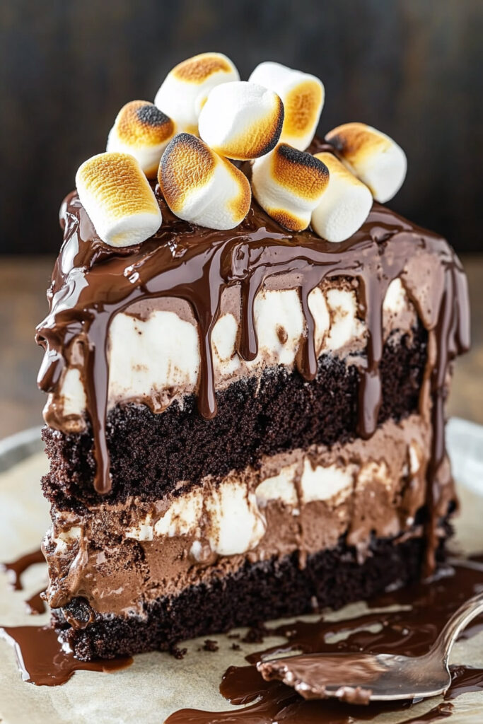 S'mores Ice Cream Cake