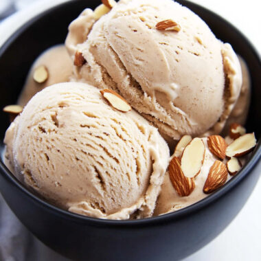 4-Ingredient Almond Butter Paleo Ice Cream