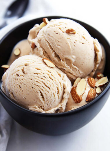 4-Ingredient Almond Butter Paleo Ice Cream