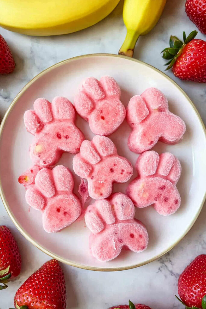 Customization Strawberry Banana Dog Treats