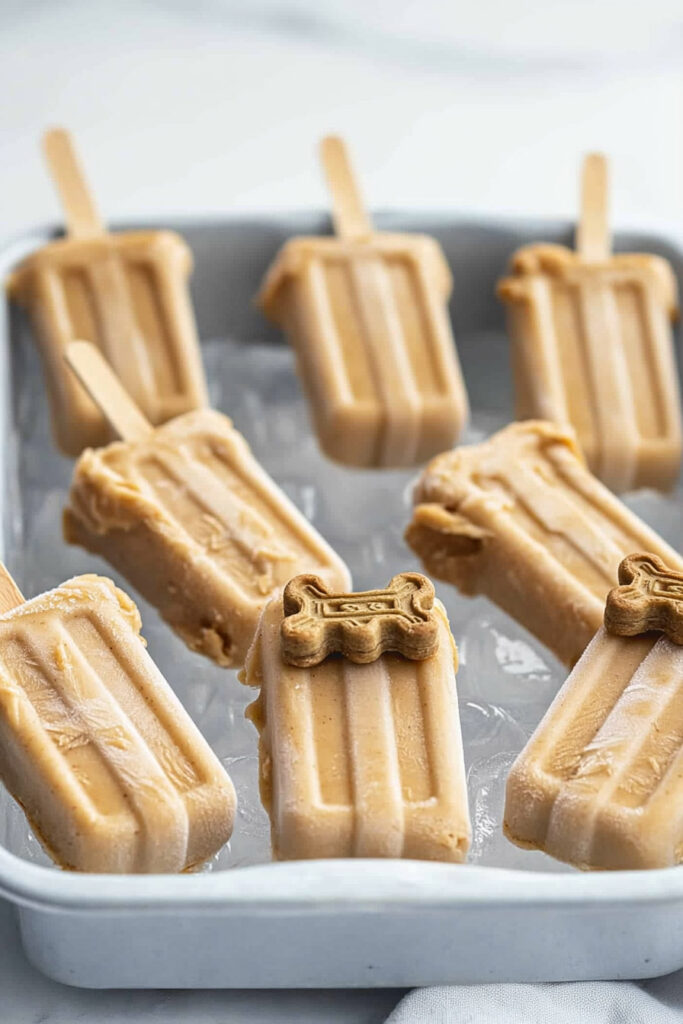 How to Make Peanut Butter Dog Popsicles