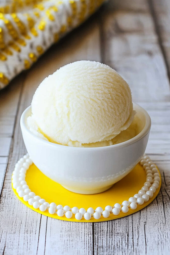 How to Serve Ninja Creami Keto Lemon Sorbet