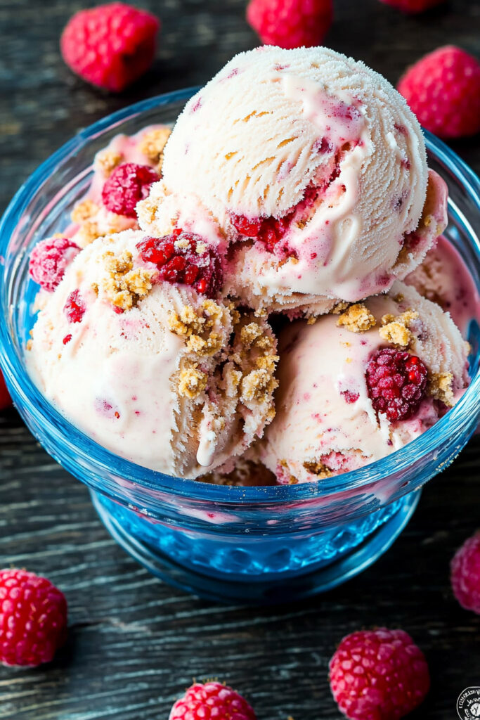 Keto Raspberry Cottage Cheese Ice Cream