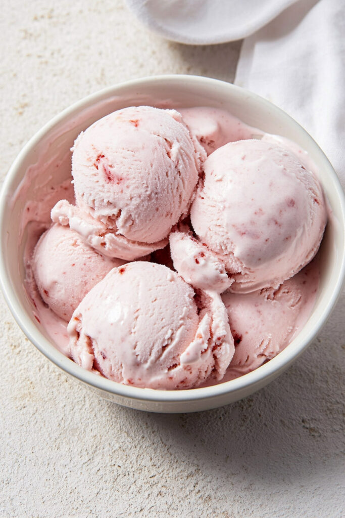 Keto Strawberry Ice Cream