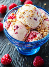 Ninja Creami Keto Raspberry Cottage Cheese Ice Cream