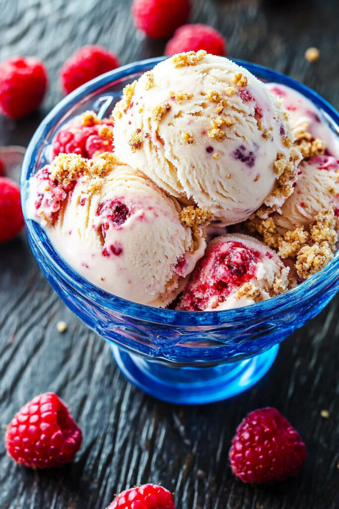 Ninja Creami Keto Raspberry Cottage Cheese Ice Cream