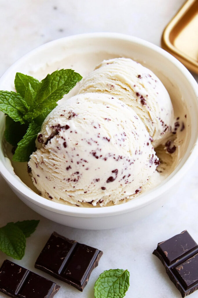 Paleo Mint Chocolate Chip Ice Cream