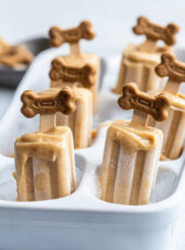 Peanut Butter Dog Popsicles