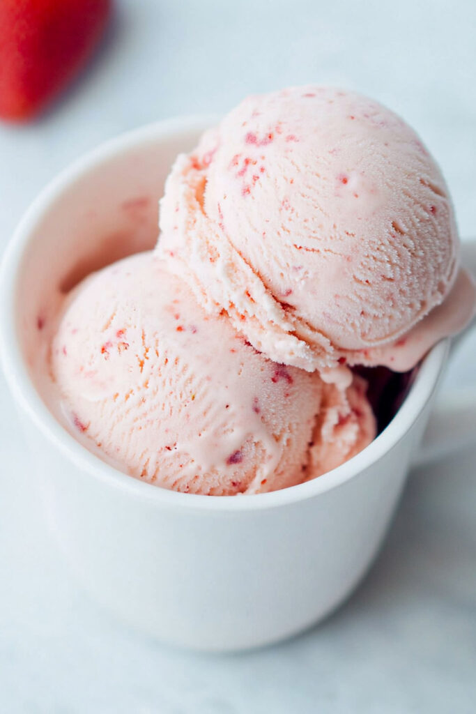 Serve Paleo Strawberry Ice Cream