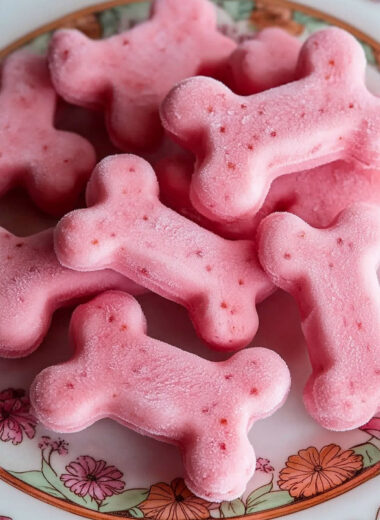 Strawberry Ice Cream for Dogs