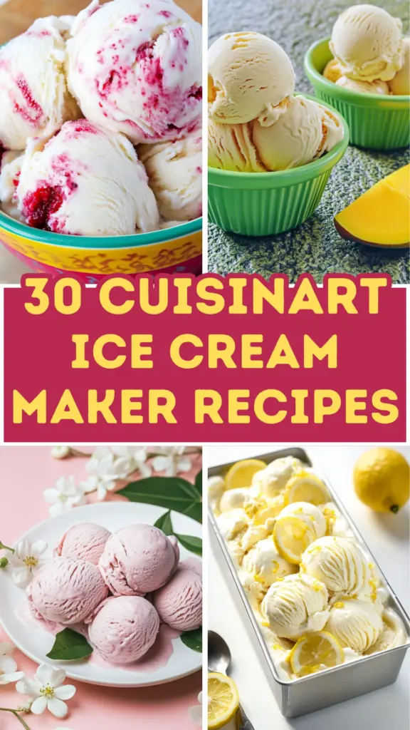30 Cuisinart Ice Cream Maker Recipes