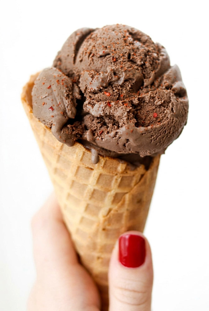 Chili Chocolate waffle Ice Cream