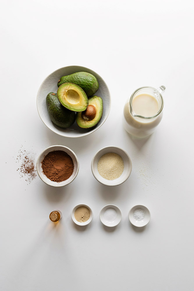 Chocolate Avocado Ice Cream Ingredients