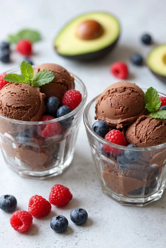 Decor Chocolate Avocado Ice Cream