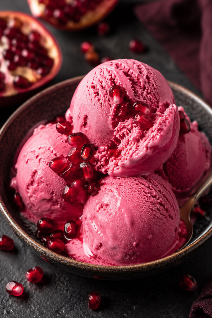 Pomegranate Ice Cream