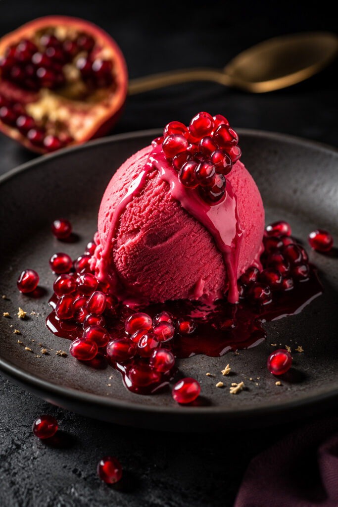 Pomegranate Ice Cream Recipe