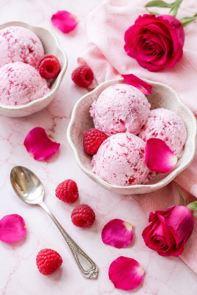 Raspberry Rose Ice Cream