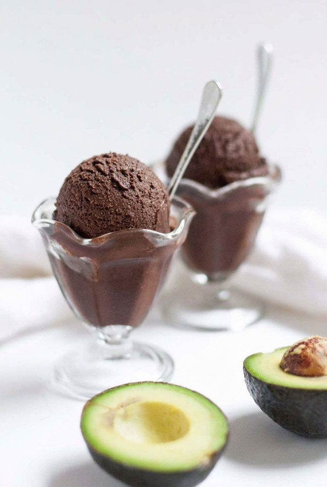 Serve Chocolate Avocado Ice Cream