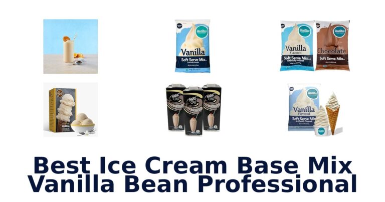 Best Ice Cream Base Mix Vanilla Bean Professional