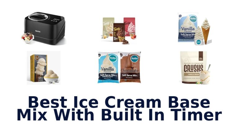 Best Ice Cream Base Mix With Built In Timer