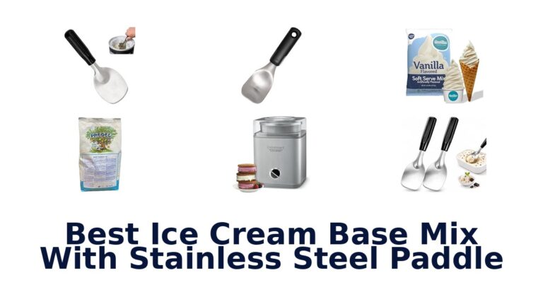 Best Ice Cream Base Mix With Stainless Steel Paddle