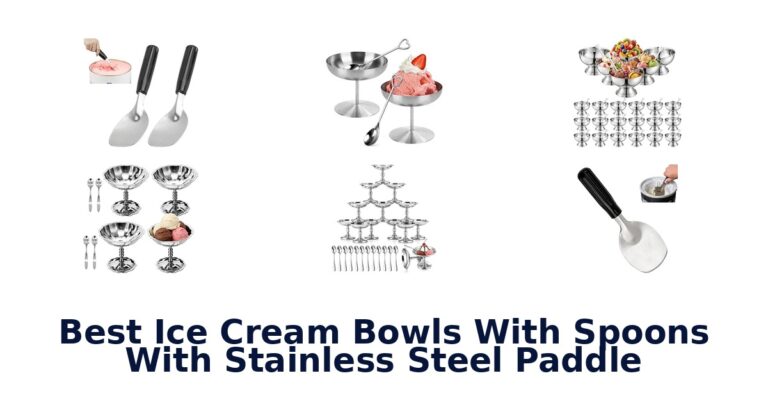 Best Ice Cream Bowls With Spoons With Stainless Steel Paddle Best Ice Cream Bowls With Spoons With Stainless Steel Paddle
