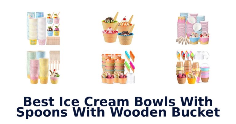 Best Ice Cream Bowls With Spoons With Wooden Bucket Best Ice Cream Bowls With Spoons With Wooden Bucket