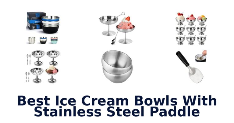 Best Ice Cream Bowls With Stainless Steel Paddle