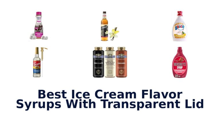 Best Ice Cream Flavor Syrups With Transparent Lid