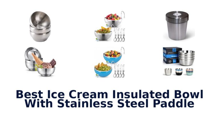 Best Ice Cream Insulated Bowl With Stainless Steel Paddle