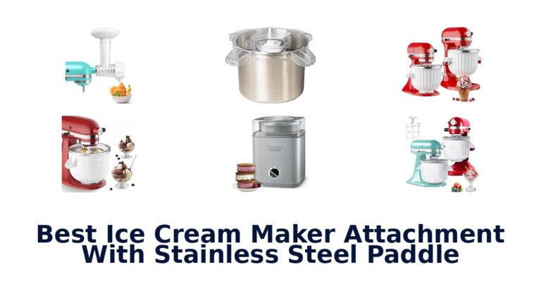 Best Ice Cream Maker Attachment With Stainless Steel Paddle