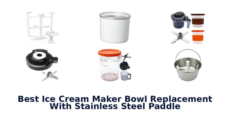Best Ice Cream Maker Bowl Replacement With Stainless Steel Paddle