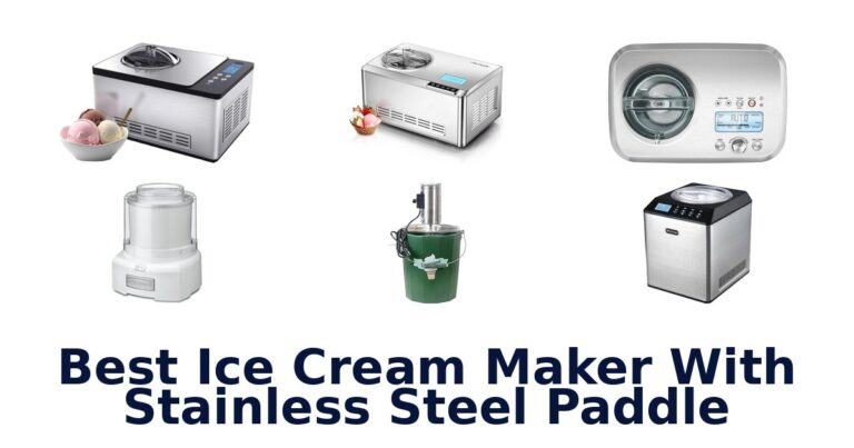 best ice cream maker with stainless steel paddle