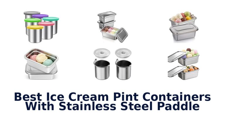 Best Ice Cream Pint Containers With Stainless Steel Paddle