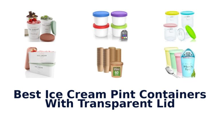 Best Ice Cream Pint Containers With Transparent Lid