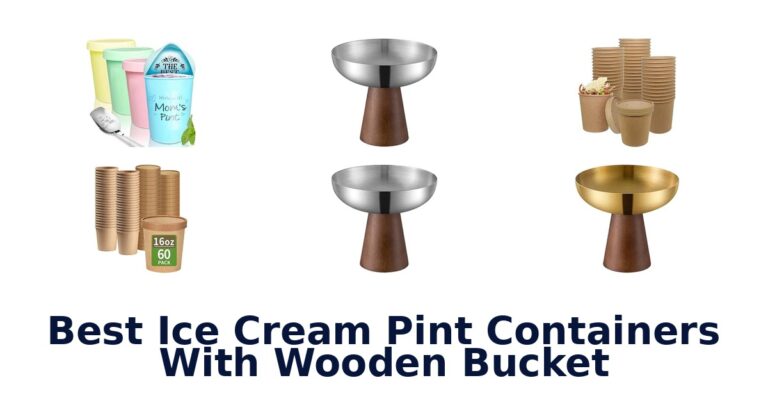 Best Ice Cream Pint Containers With Wooden Bucket